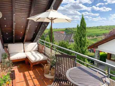 Gimmeldingen: helle 3,5 Zimmer Wohnung mit Ausblick über die Weinberge in Einfamilienhaus