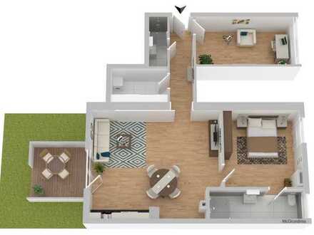 Barrierefreie Neubauwohnung mit großer Terrasse