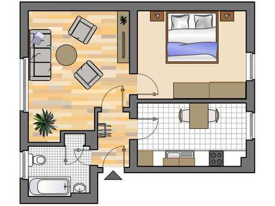 2-Zimmer-Wohnung in Herten Disteln