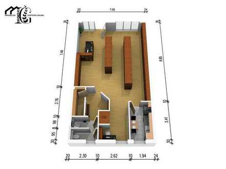 Büro - und Geschäftsfläche