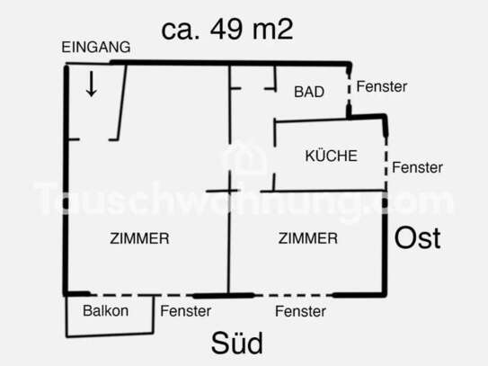 Tauschwohnung: 49 m2 direkt am Tiergarten (quimu.mail(at)gmail.com)