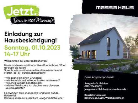 Massa Baustellenbesichtigung in Waldböckelheim am 01.10.23
