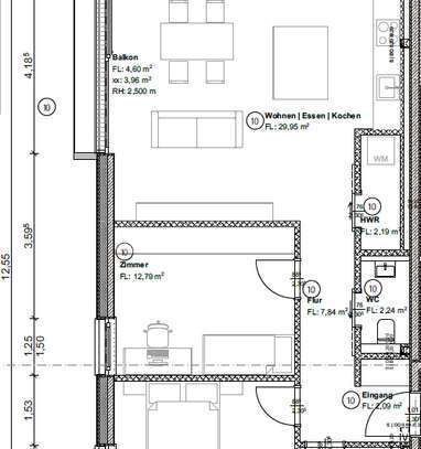 Erstbezug mit Balkon und Einbauküche: Exklusive 3-Raum-Wohnung mit geh. Innenausstattung