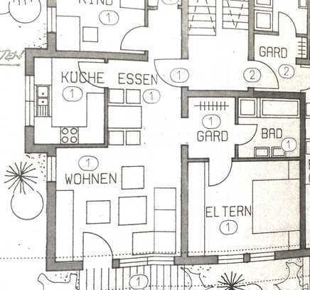 Schöne 3 Zimmer Wohnung mit Balkon in Winnenden