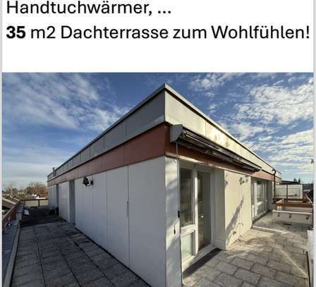 Helle, frisch renovierte 80m2 Wohnung mit 3 Zimmern und schöner Dachterrasse