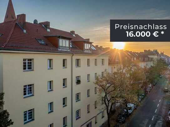 Preisnachlass sichern auf vermietete 2,5-Zimmerwohnung mit Wannenbad nahe Schillerkiez