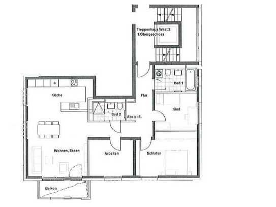 Neuwertige 4-Zimmer-Wohnung mit Balkon und EBK in 52074, Aachen