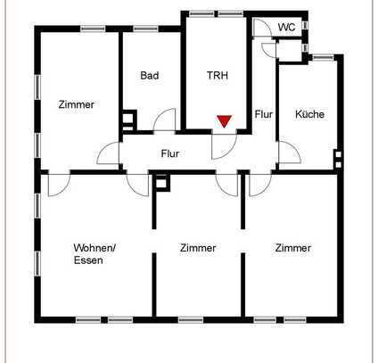 4 Zimmer-Wohnung in guter Lage !