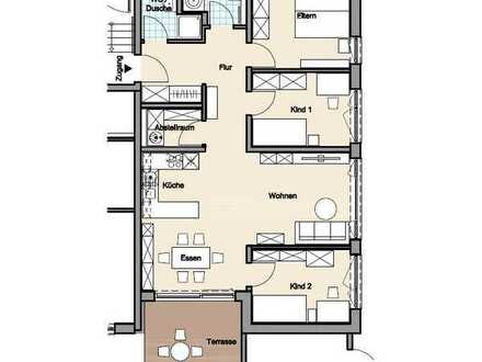 Erstbezug! 4-Zi.-Neubau-Wohnung mit 2 Bädern, Terrasse, Garten & KfW55 EE im Herzen von Kehl