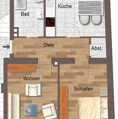 Freude am Handwerk? Schöne 2-Zimmer-Wohnung in Leipzig mit Renovierungspotenzial