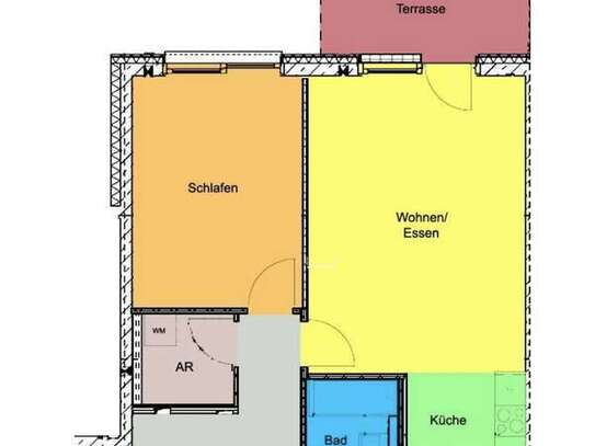 Exklusive 2-Raum-Terrassenwohnung mit gehobener Innenausstattung mit Balkon und EBK in Dresden