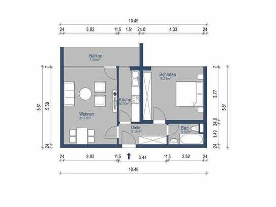 MÜNCHNER IG: Ideale 2 Zimmer WG-Wohnung - mit Balkon in Top Lage & Blick über München!