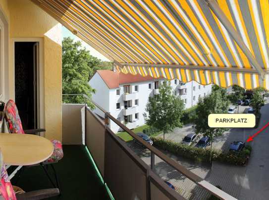 Preiswerte 4-Raum-Wohnung mit Einbauküche in Ingolstadt und Stellplatz