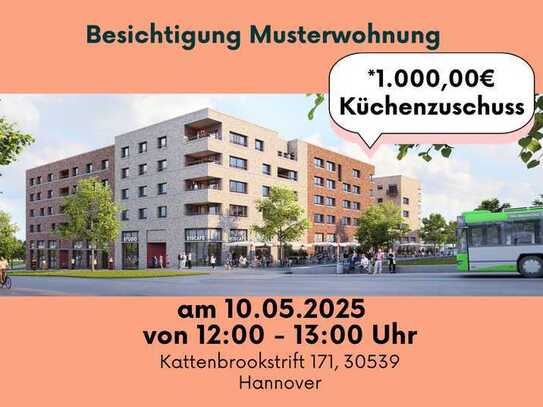 Moderne 4-Zi Wohnung mit großem Balkon