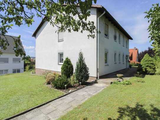 4-Zimmer-Erdgeschosswohnung mit großem Garten und Garage im 2 FH in Münnerstadt