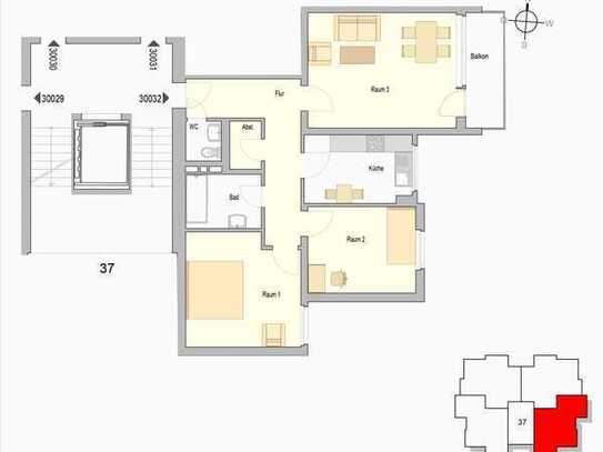 WIR MODERNISIEREN - Geräumige 3-Zimmer Wohnung in Überruhr