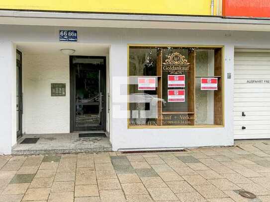 Büro/Praxisfläche 25 m² im Erdgeschoss mit großem Schaufenster in begehrter Lage