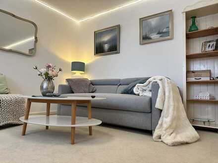 Helle, vollmöblierte 2-Zimmer Wohnung mit Südterrasse und Gemeinschaftsgarten in Aichtal