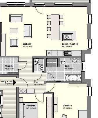 Geschmackvolle, neuwertige 3,5-Zimmer-Wohnung mit gehobener Innenausstattung mit Balkon in Witten