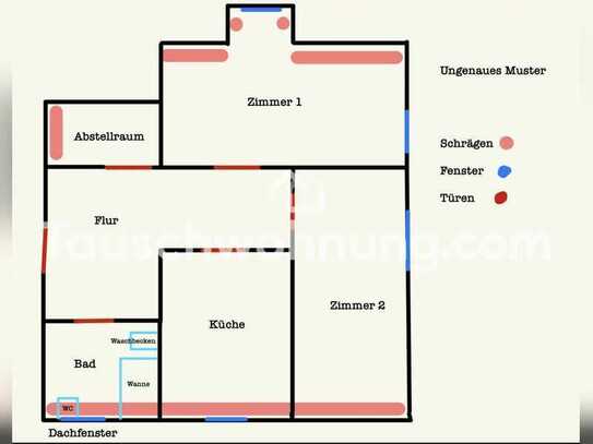 Tauschwohnung: 2 Zimmer mit Abstellkammer in Vahrenwald-List