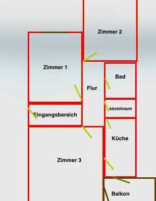 3-Zimmer-Wohnung mit Balkon in Griesheim