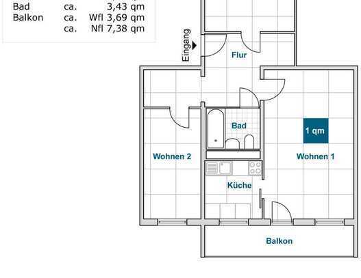 Hübsche 3 Zimmerwohnung mit Balkon steht zum sofortigen Einzug bereit!