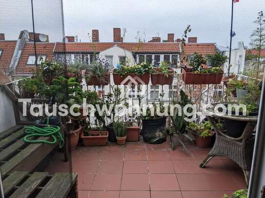 Tauschwohnung: Suche Hamburg biete Berlin 2 Zimmer DG Wohnung m Terrasse