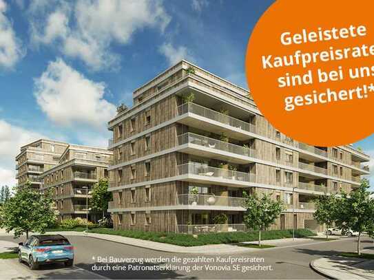 Komfortable 4-Zi.-Gartenwohnung mit 2 Bädern und 2 Terrassen in grünem Wohnquartier