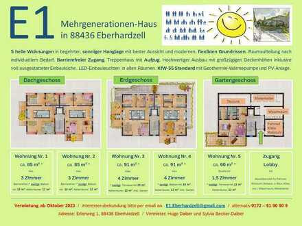 3-Zimmer-Wohnung in Eberhardzell