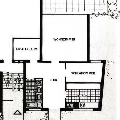 charmante 2-Zimmer-Wohnung mit großem Hobbyraum