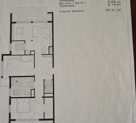 3-Zimmer-Wohnung betreutes Wohnen in Karlsruhe-Durlach