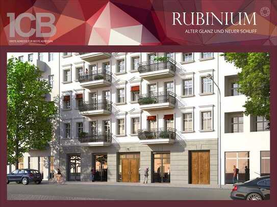 Rubinium Window: Sanierte Ladengeschäfte mit Schaufensterfront im Quartier Savignyplatz