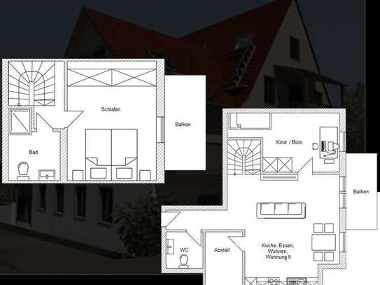 Erstbezug 3,5-Raum Maisonette-Wohnung mit gehobener Innenausstattung und EBK in Eckenweiler