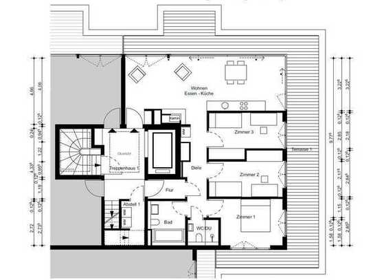 Neubau-Penthouse mit Klimaanlage und exklusiver Dachterrasse