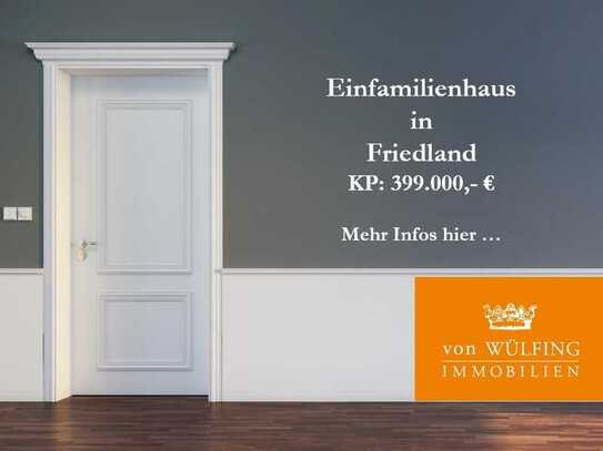 Mehrfamilienhaus mit drei Wohneinheiten in Friedland!