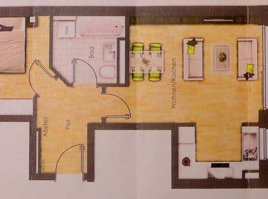 Ruhige und sonnige 2-Zimmer-Wohnung mit gehobener Innenausstattung mit Balkon in München Perlach