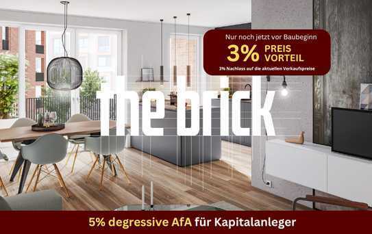 Schicke 3 Zimmer Wohnung in Freiburg - Wohnanlage the brick im modernen Güterhallenareal