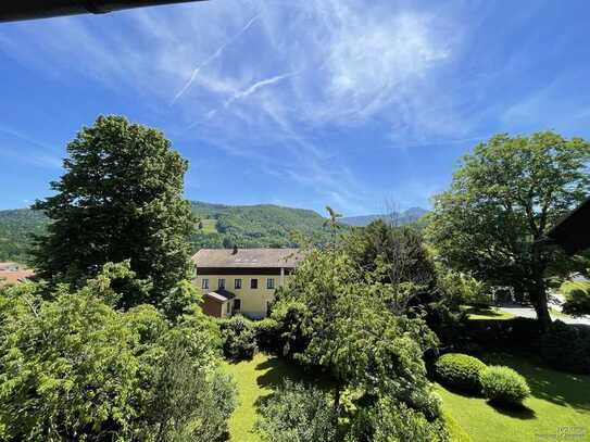 Bergblick und Gartennutzung