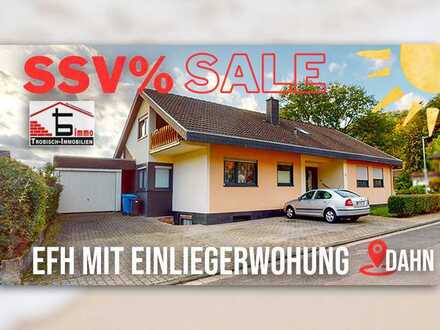 SSV% - Bezugsfertiges Einfamilienhaus mit Einliegerwohnung, Garagen, Balkonen - Dahn
