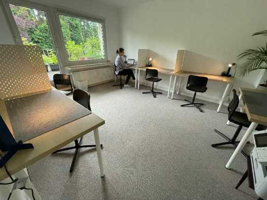 Individueller Schreibtisch, zentral, mit kompletter Infrastruktur - All-in-Miete