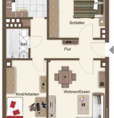 gut geschnittene 3-Zimmer Wohnung am Gemarkenplatz