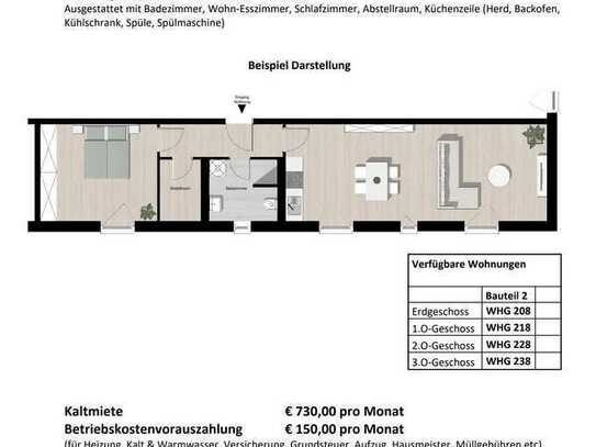 Exklusive 2-Raum-Wohnung in Koblenz