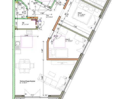 Sozialwohnungsbau attraktiver Neubau 4-Zimmerwohnung C10 zu vermieten.