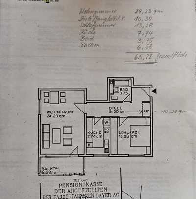 Stilvolle 2-Zimmer-Wohnung mit Balkon und EBK in Haar