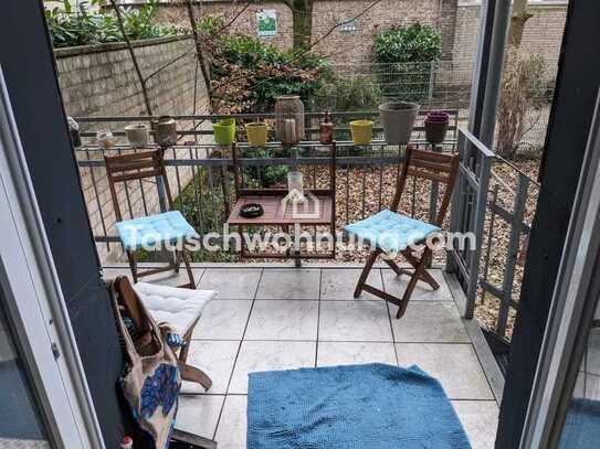 Tauschwohnung: Schöne 2 Zimmer Wohnung mit Balkon und Garten.