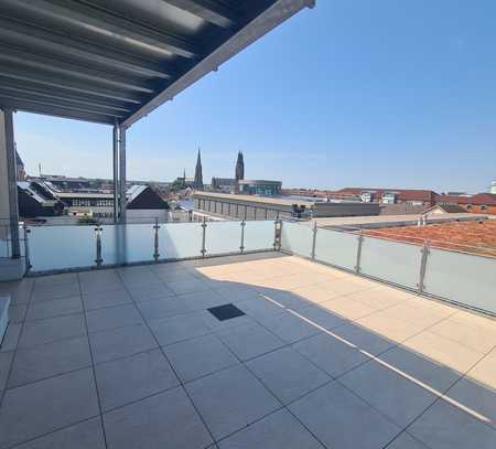 Einzelstück über den Dächern der Stadt! Maisonette-Turmwohnung mit 360 Grad Ausblick!