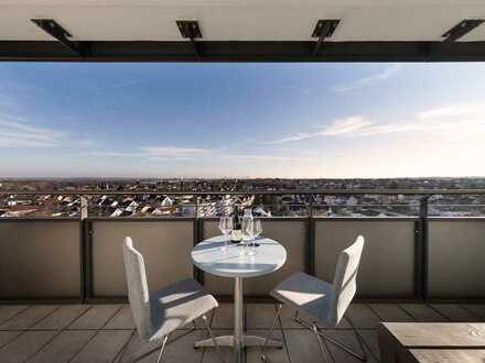 Provisionsfrei !Tolle 2-Zimmer-Wohnung mit Balkon und Skyline-Blick