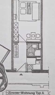 Gemütliche 1-Zimmer-Wohnung (teilmöbliert) mit Balkon in Hannover Bemerode