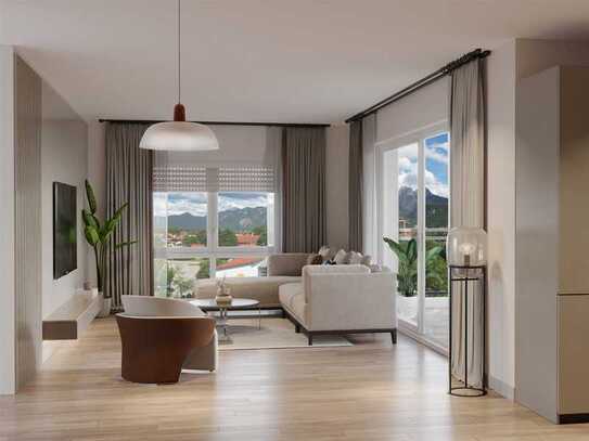 Familienidyll mit Alpenpanorama - Moderne 4-Zimmer-Wohnung in Füssen