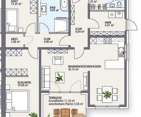 Hochwertige Ausstattung und ernergiesparende Technik - 
Neubau einer barriefreien Bungalow-Anlage